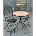 Patio Setting - Mosaic Capri, Metal 3 Piece Outdoor Setting in the garden