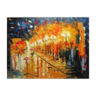 Print, Street Nights Artwork Stretched Wood Frame