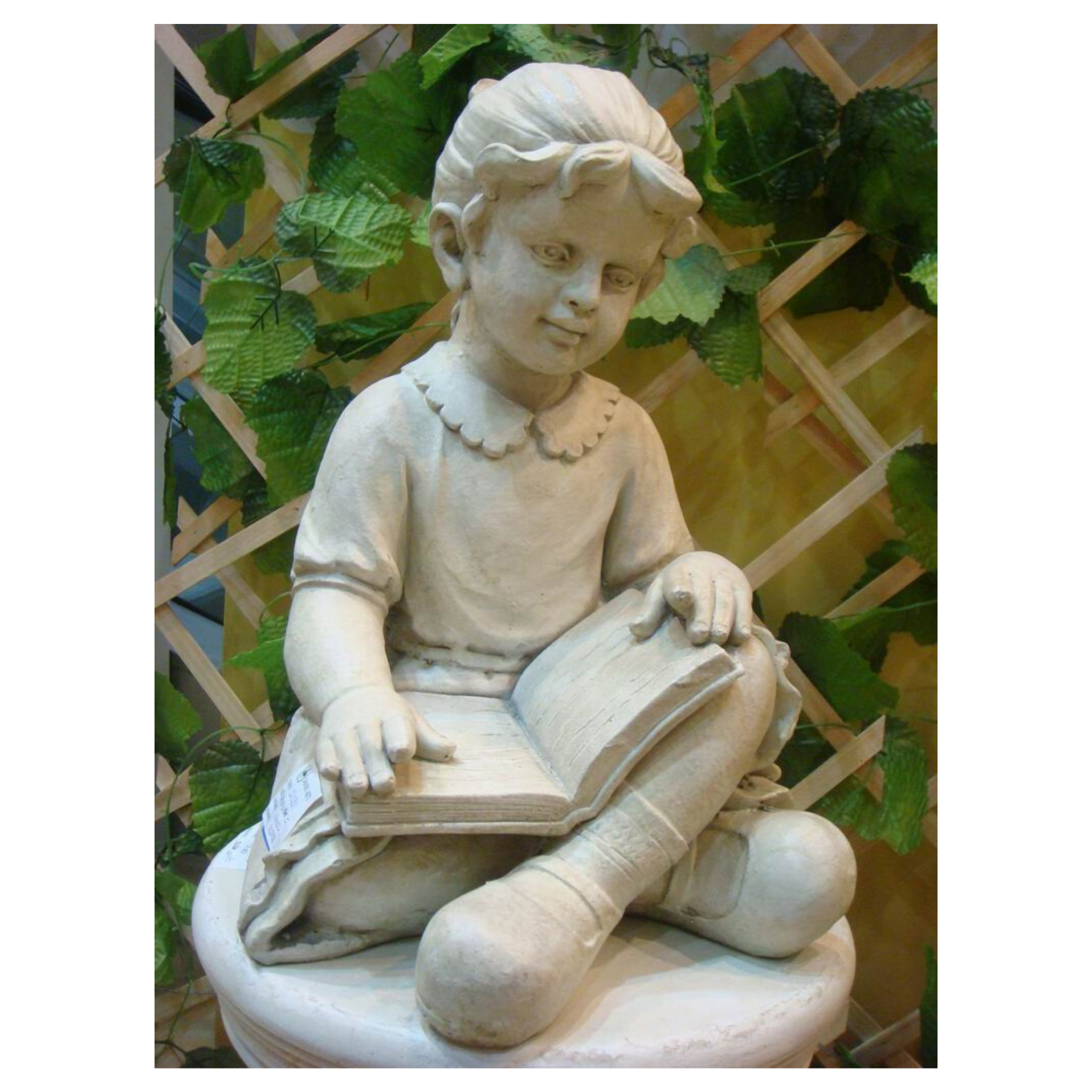 Statue - Girl Reading in the garden